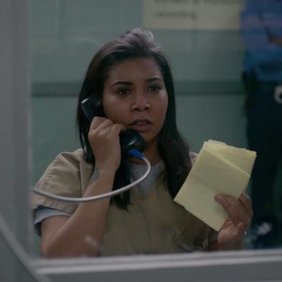 Jessica Pimentel en el rodaje de la temporada 7 de 'Orange is the New Black'