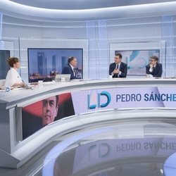 Pedro Sánchez, en el plató de 'Los Desayunos de TVE'