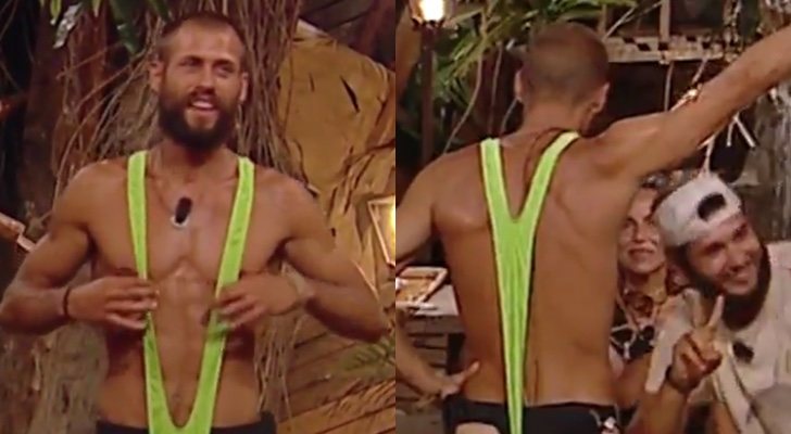 Albert Álvarez, muy sugerente con el bañador de "Borat" en 'Supervivientes 2019'