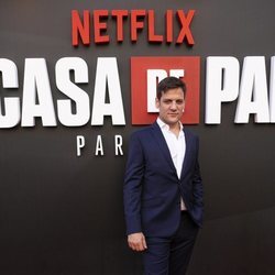 Rodrigo de la Serna en la premiere de la tercera temporada de 'La Casa de Papel'