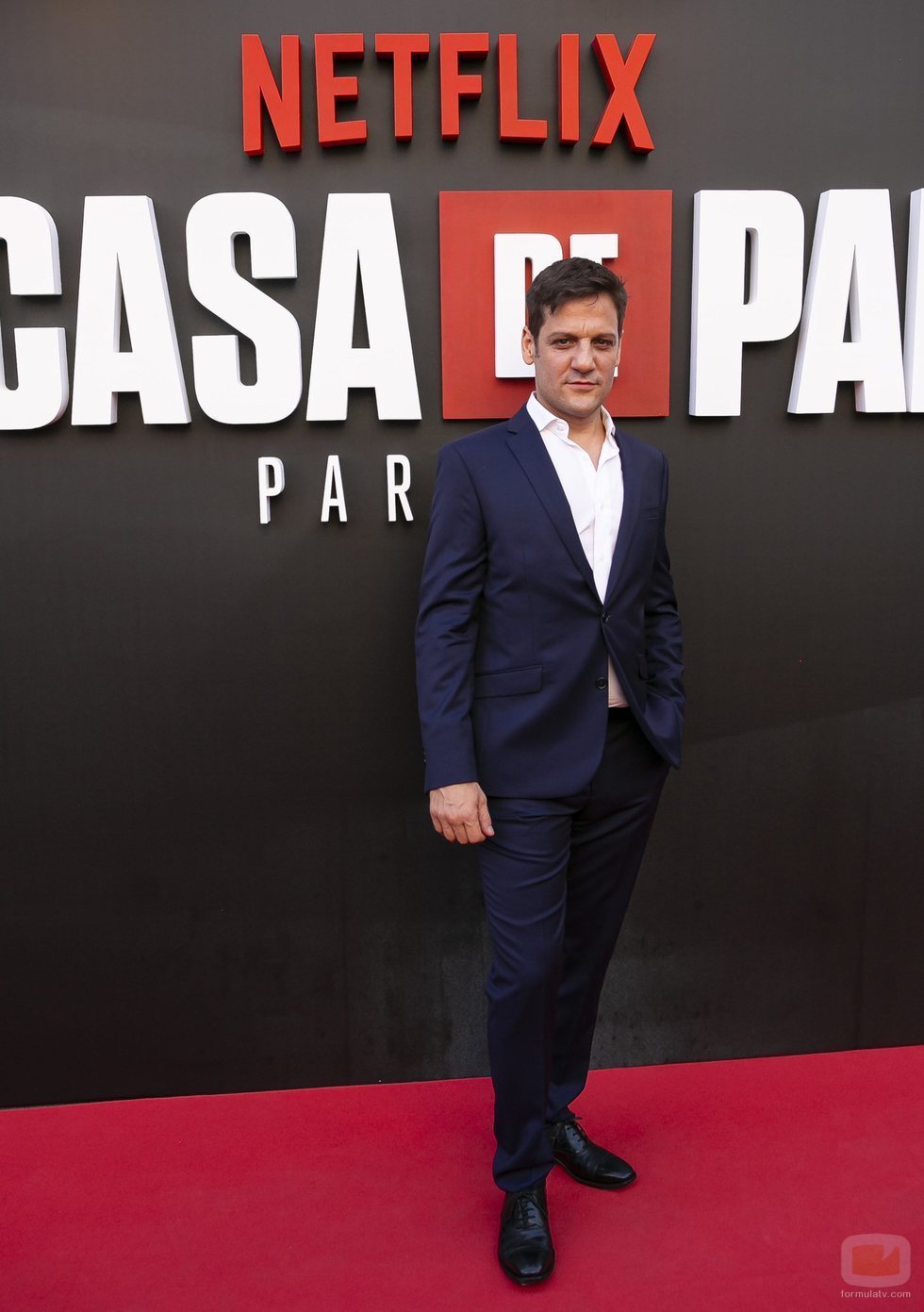 Rodrigo de la Serna en la premiere de la tercera temporada de 'La Casa de Papel'