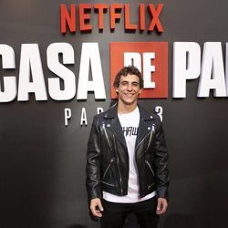 Miguel Herrán en la premiere de la tercera temporada de 'La Casa de Papel'