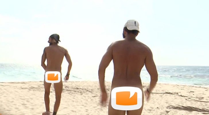 Fabio Colloricchio y Omar Montes, desnudos en 'Supervivientes 2019'