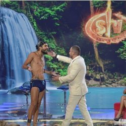 Fabio Colloricchio junto a Jorge Javier Vázquez en la gran final de 'Supervivientes 2019'