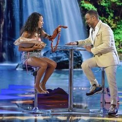 Mahi Masegosa con Jorge Javier Vázquez en la gran final de 'Supervivientes 2019'