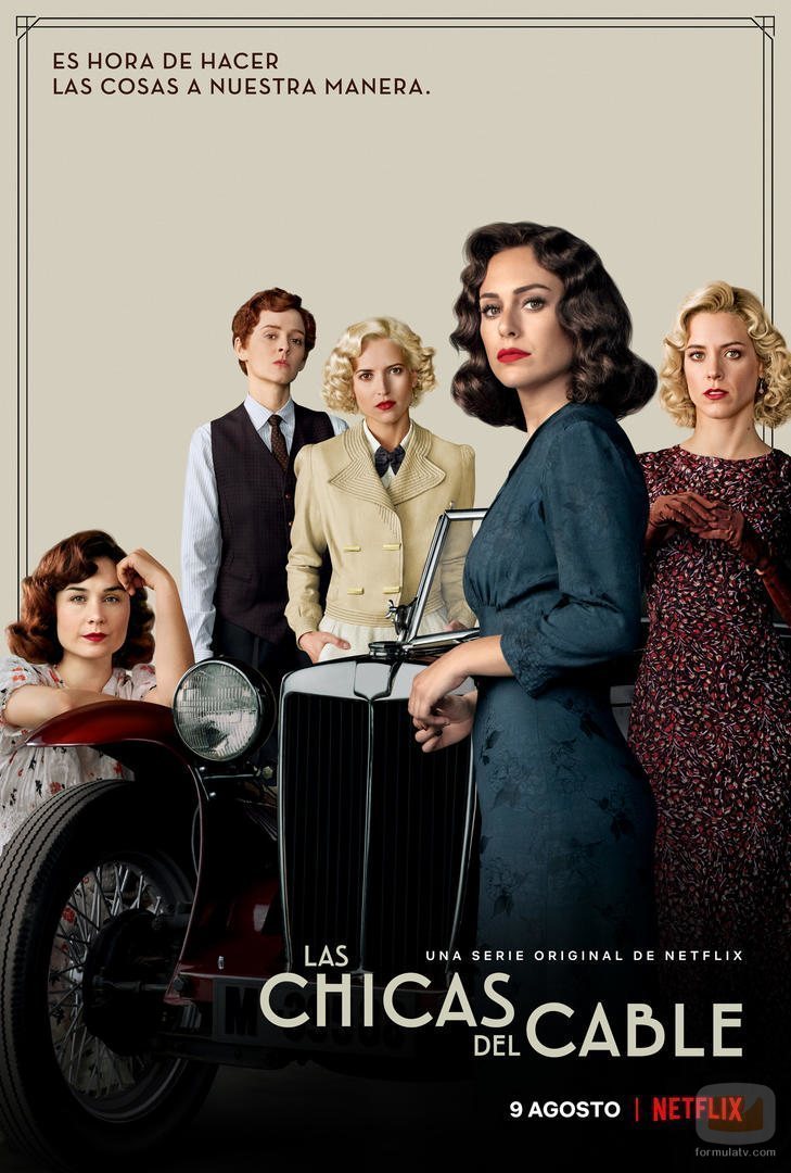 Póster oficial de la cuarta temporada de 'Las chicas del cable'