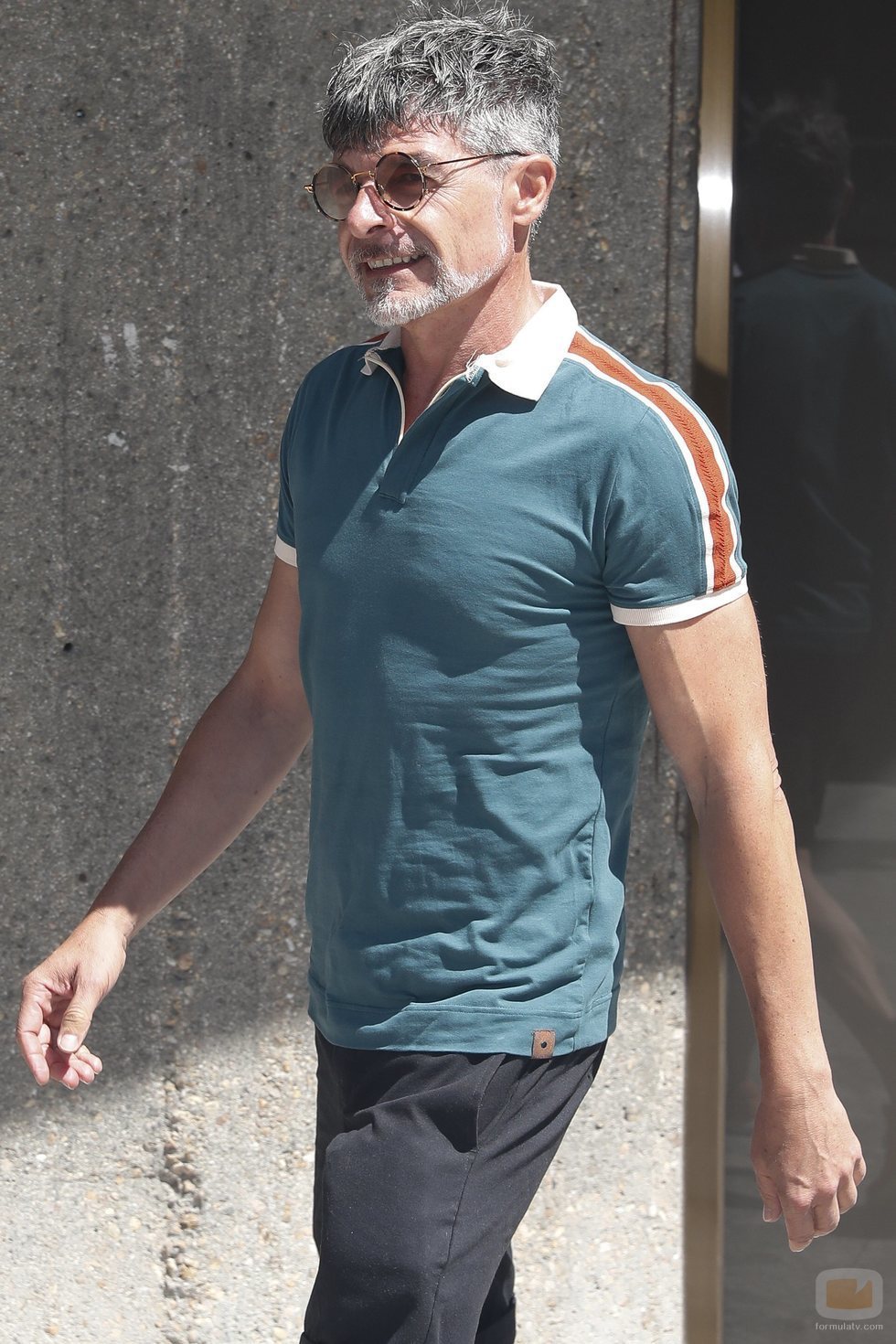 Nacho Guerreros en el tanatorio por la muerte de Eduardo Gómez