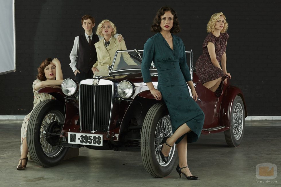 Posado de 'Las chicas del cable' en la cuarta temporada