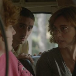 Leticia Dolera en un coche como María en 'Vida perfecta'