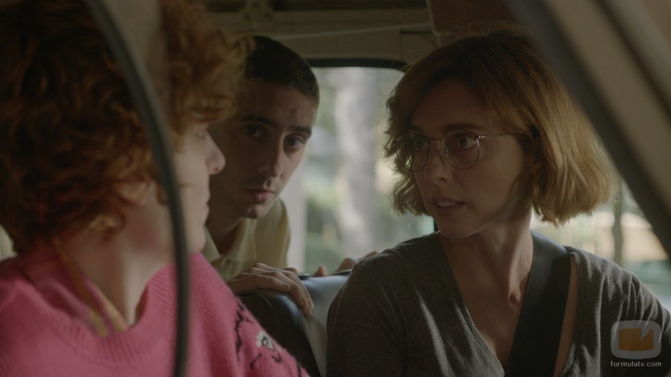 Leticia Dolera en un coche como María en 'Vida perfecta'
