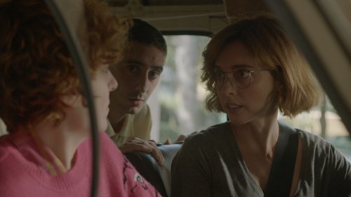 Leticia Dolera en un coche como María en 'Vida perfecta'