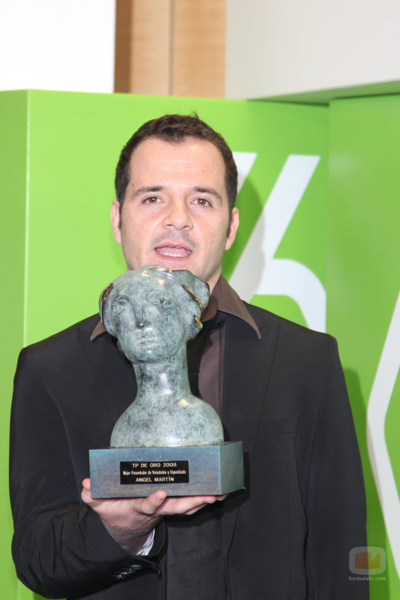 Ángel Martín, feliz con su TP de Oro 2008