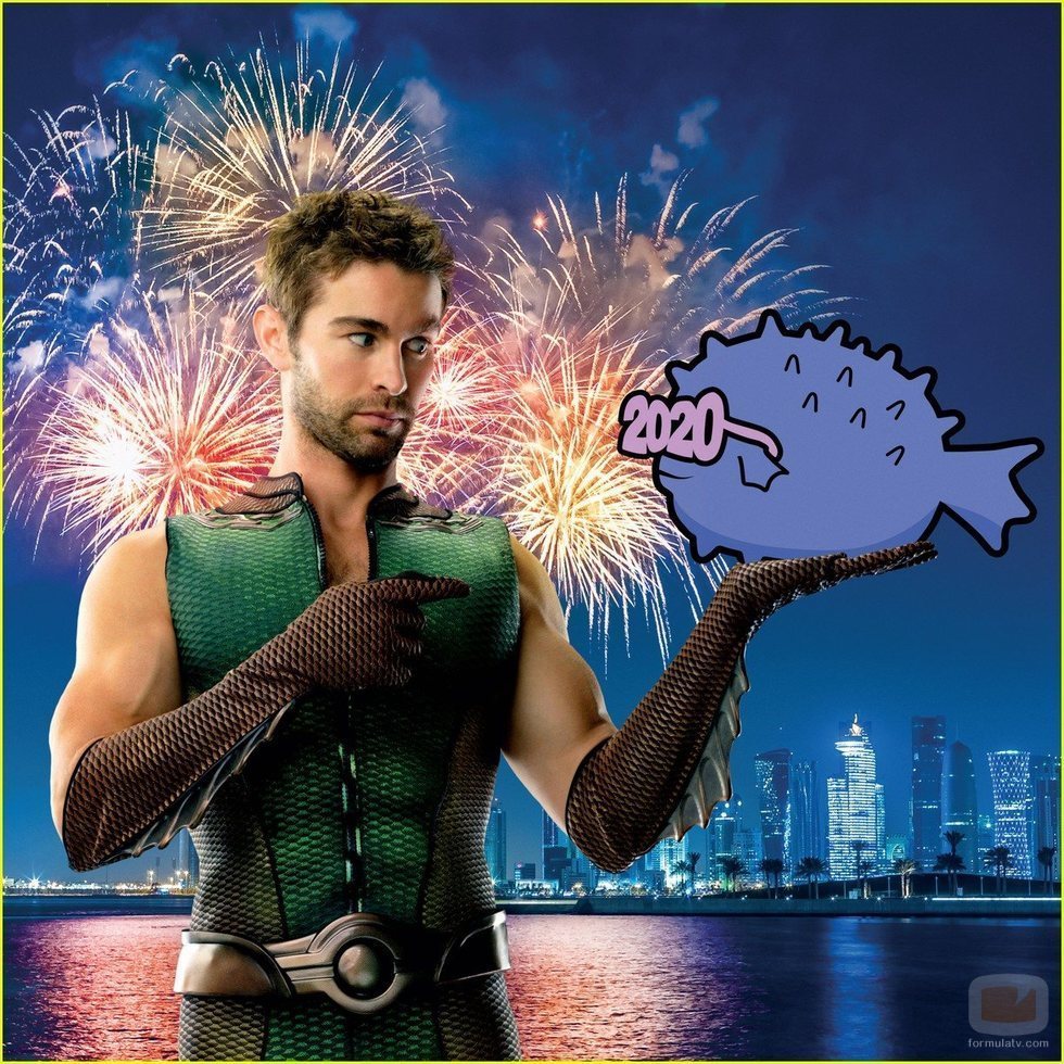 Chace Crawford da la bienvenida al 2020 en el calendario de 'The Boys'