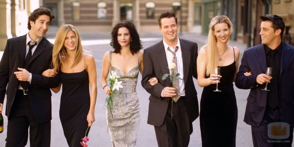 Los actores de 'Friends' pasean por la calle