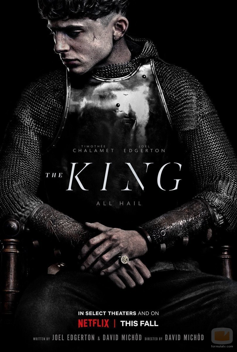 Timothée Chalament en el póster de "The King"