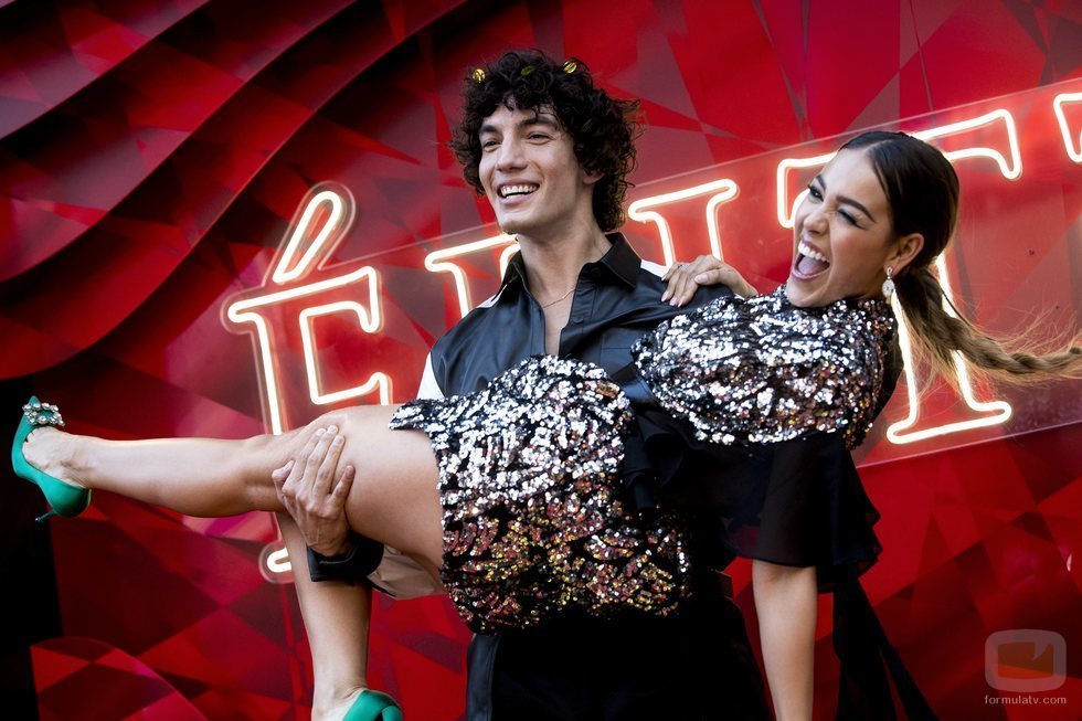 Jorge López y Danna Paola en el estreno de la segunda temporada de 'Élite'