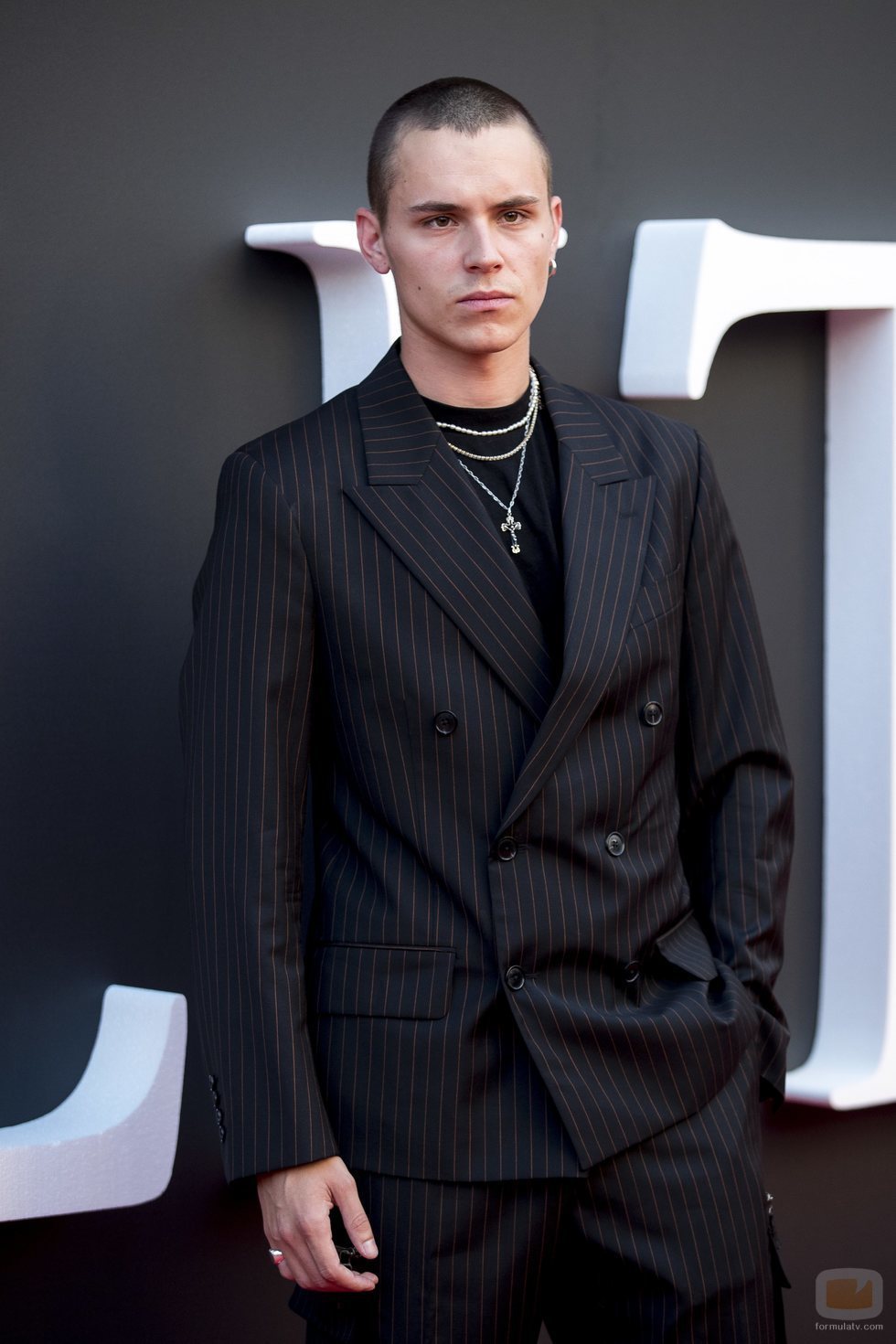 Arón Piper en el estreno de la segunda temporada de 'Élite'