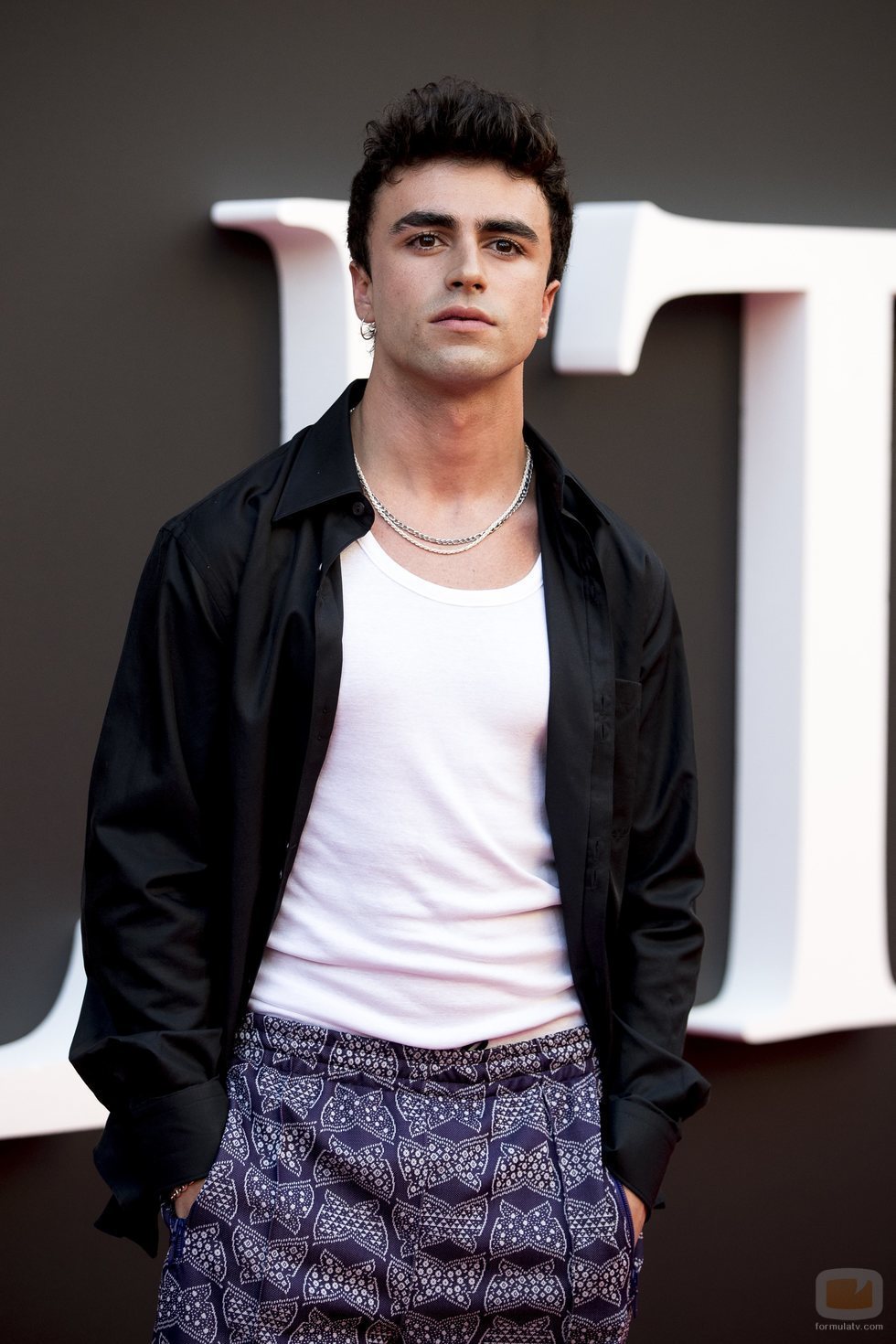 Itzan Escamilla en el estreno de la segunda temporada de 'Élite'