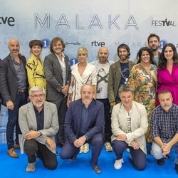 El equipo de 'Malaka' en la presentación