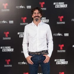 Eduardo Noriega en la presentación de 'No te puedes esconder'