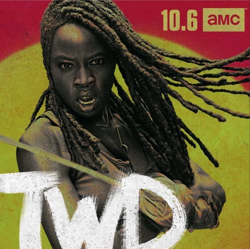 Michonne, en un póster promocional de la temporada 10 de 'The Walking Dead'