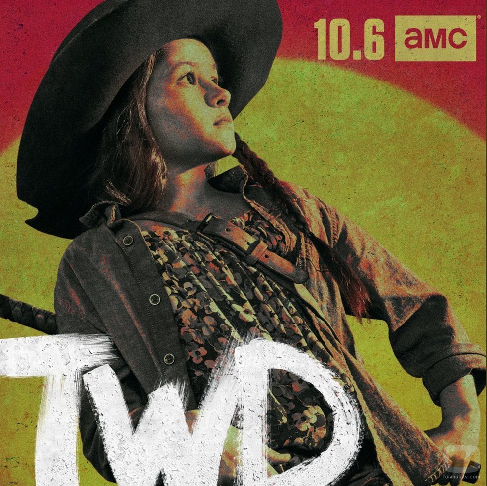 Judith Grimes, en un póster promocional de la temporada 10 de 'The Walking Dead'