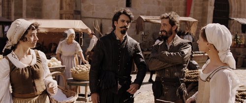 El elenco de 'Inés alma mía' en La Calahorra (Granada)