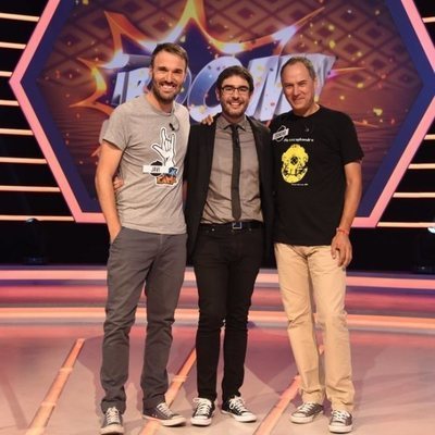 Javi (Rockcampers), Juanra Bonet y Erundino (Los Lobos) en '¡Boom!'