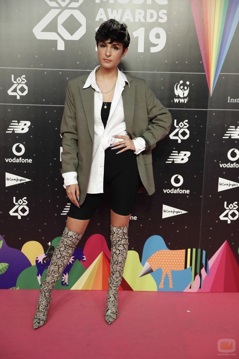 Natalia Lacunza en la cena de nominados de Los40 Music Awards 2019