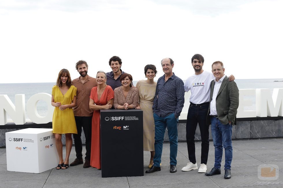 El reparto de 'Patria' en el Festival Internacional de Cine de San Sebastián