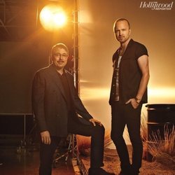 Vince Gilligan y Aaron Paul, director y protagonista de 'El Camino: Una película de Breaking Bad'