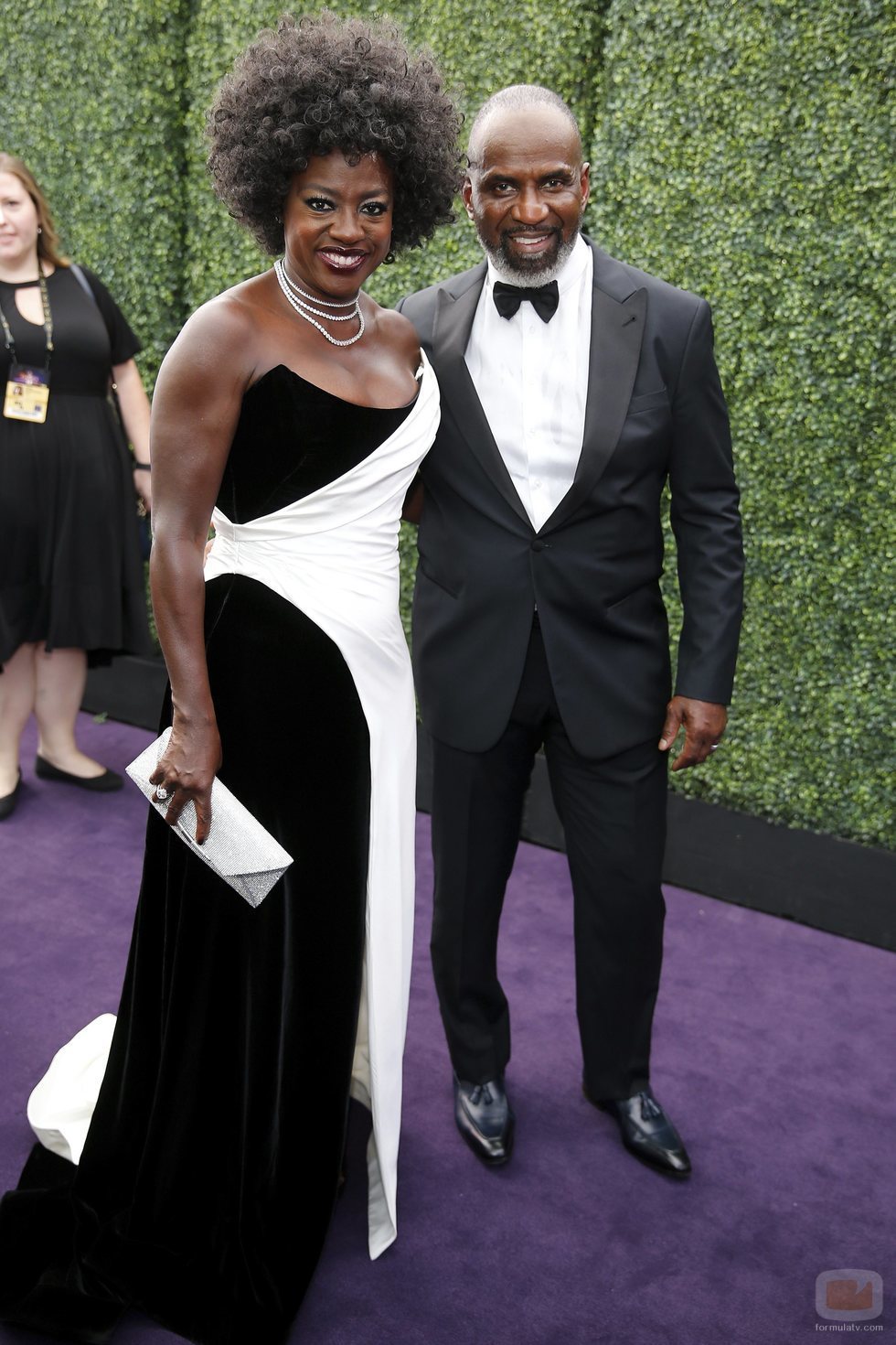 Viola Davis y Julius Tennon, en la alfombra roja de los Emmy 2019