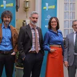 David Janer, Adrià Collado, Luz Valdenebro e Iñaki Miramón, en 'Amar es para siempre'