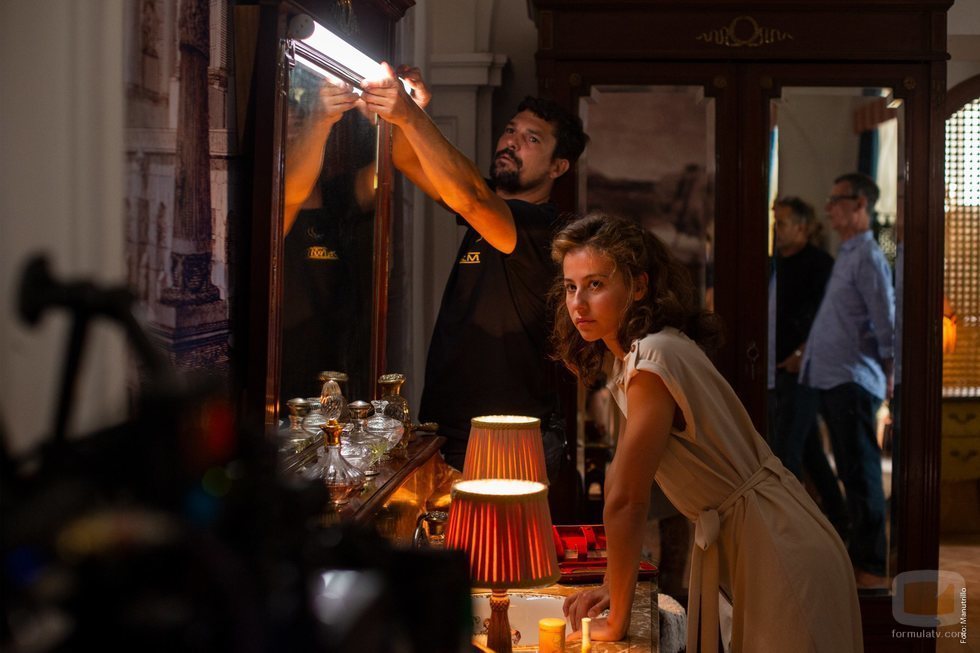 Irene Escolar, en Budapest grabando 'Dime quién soy'