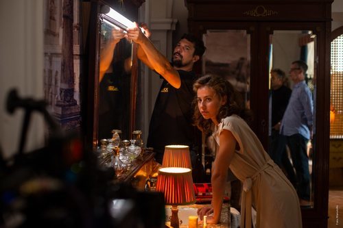 Irene Escolar, en Budapest grabando 'Dime quién soy'