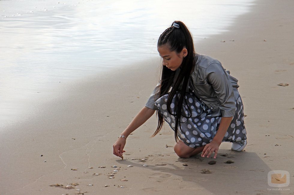 Melani García grabando el videoclip "Marte" para Eurovisión Junior 2019