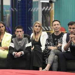 Noemí Salazar, el Cejas, Alba Carrillo, Maestro Joao y Gianmarco Onestini en la Gala 5 de 'GH VIP 7'