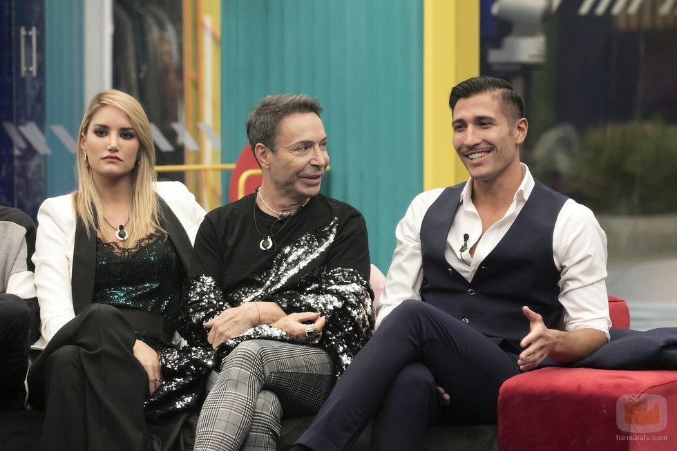 Alba Carrillo, Maestro Joao y Gianmarco Onestini en la gala 5 de 'GH VIP 7'
