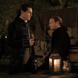 David Berry y Sam Heughan en la quinta temporada de 'Outlander'