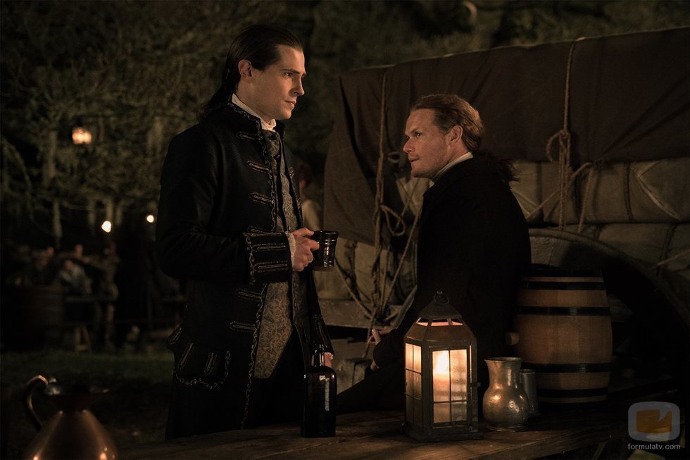 David Berry y Sam Heughan en la quinta temporada de 'Outlander'