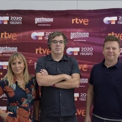 Toñi Prieto, Tinet Rubira y Nacho Gómez en el casting de Barcelona 'OT 2020'
