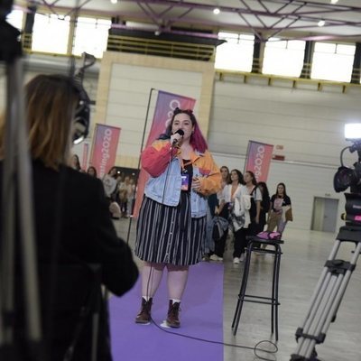 Una de las aspirantes a 'OT 2020' en el primer casting de Barcelona