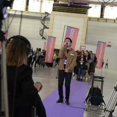 Uno de los aspirantes a 'OT 2020' prueba suerte en el primer casting de Barcelona