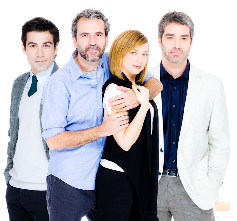 Willy Toledo, Alejandro Tous, Pilar Castro y Adrià Collado de 'Cuestión de sexo'