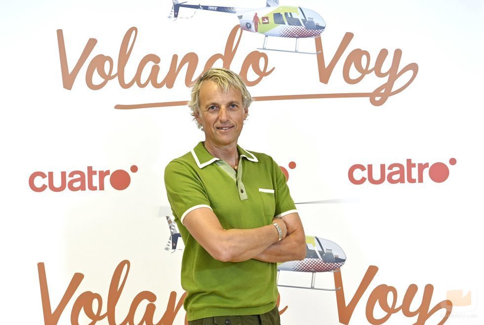 Jesús Calleja, en la presentación de la quinta temporada de 'Volando voy'