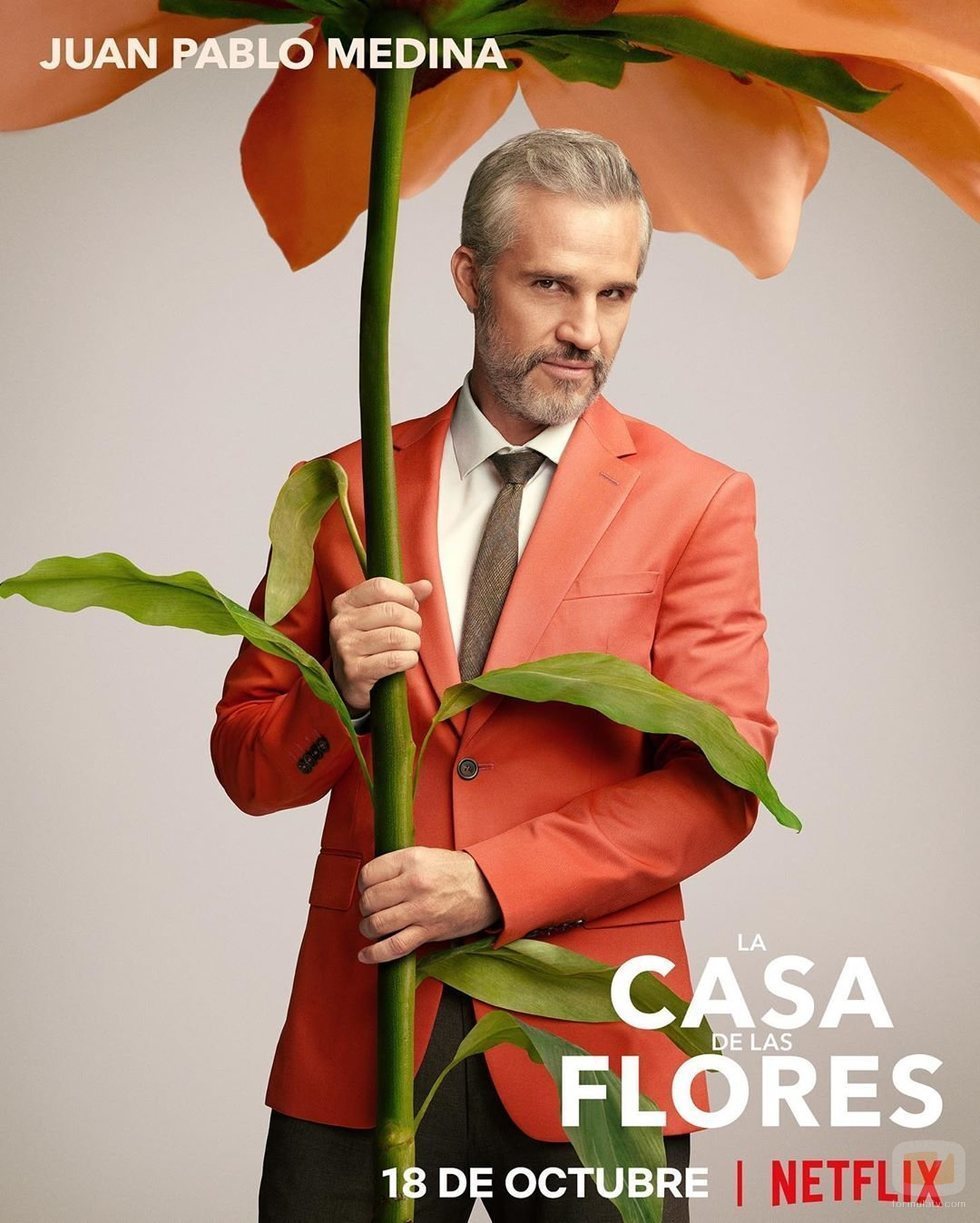 Juan Pablo Medina, en la temporada 2 de 'La casa de las flores'