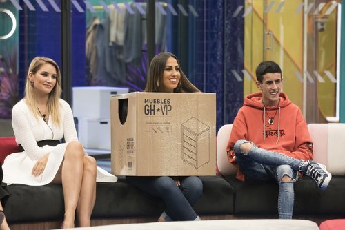 Alba Carrillo, Noemí Salazar y El Cejas, en la Gala 7 de 'GH VIP 7'