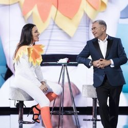 Irene Junquera y Jorge Javier Vázquez, en la Gala 7 de 'GH VIP 7'