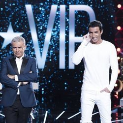 Jorge Javier Vázquez y Hugo Martín, en la Gala 7 de 'GH VIP 7'