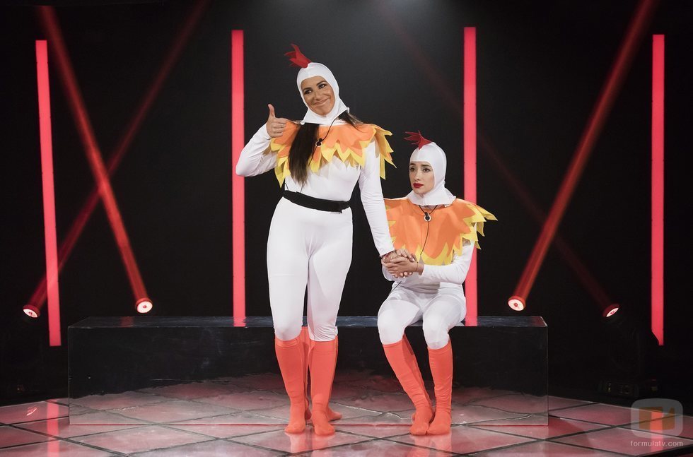 Irene Junquera y Adara, en la sala de expulsión de 'GH VIP 7'